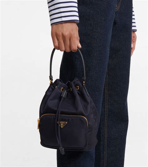 prada pouch bucket|Prada re nylon bucket bag.